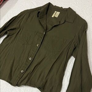 Japna Forest Green Button Down Shirt